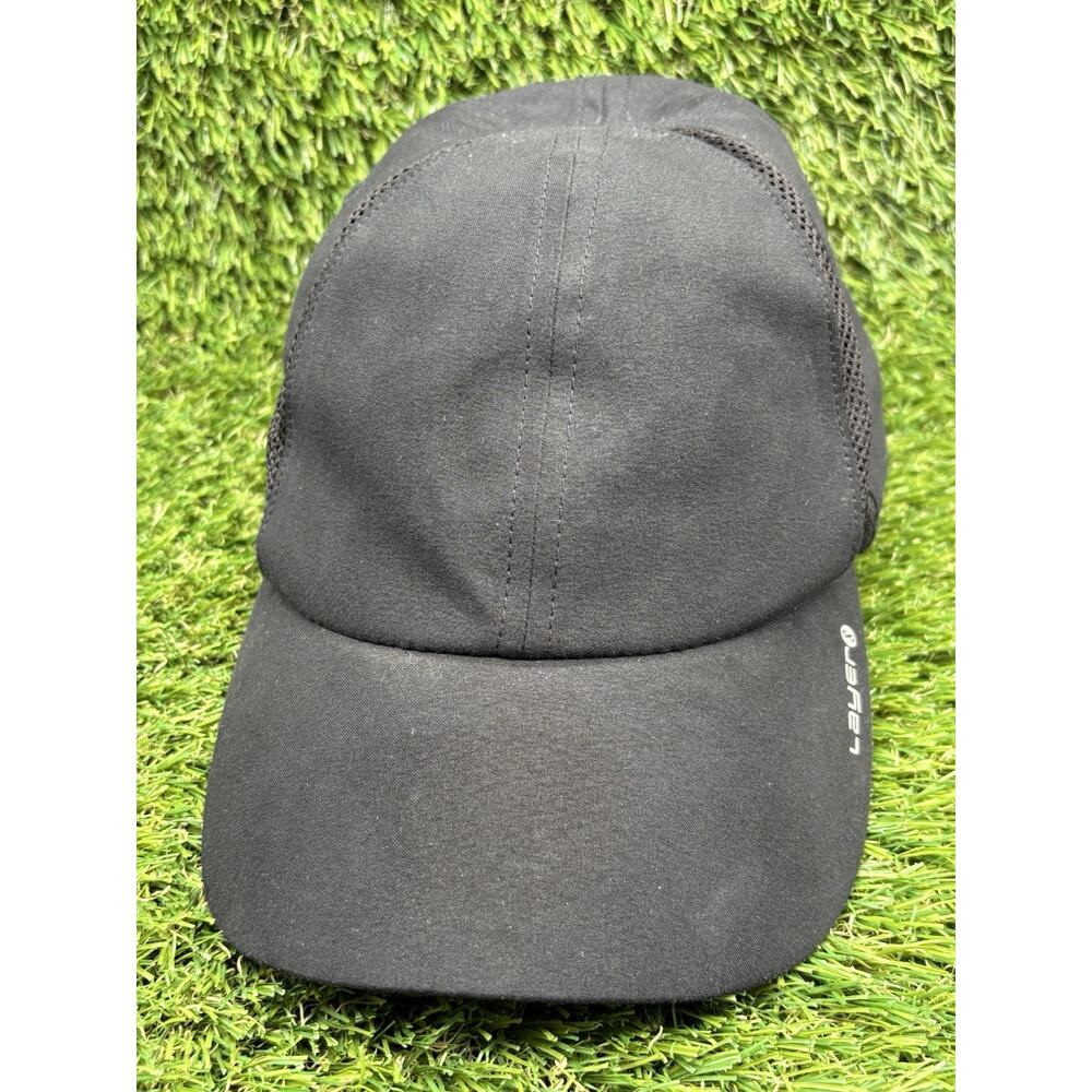 Layer 8 Hat Cap Elastic Womens One Size Lightweight Mesh Running Black Run